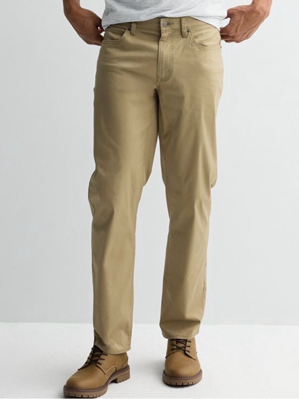 Sonoma Men's All Day Comfort Straight Leg Khaki Jean Pants